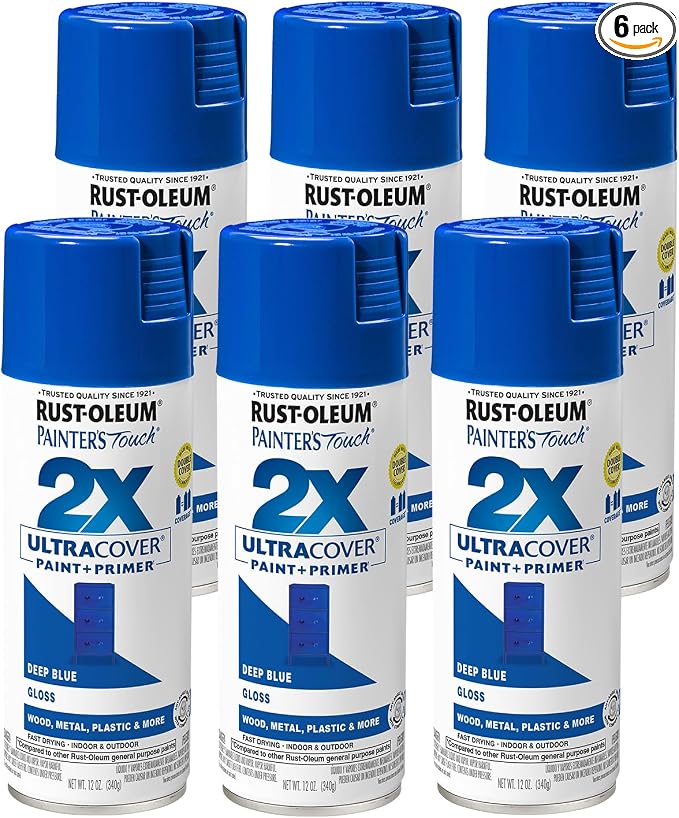Rust-Oleum 334032-6PK Painter's Touch 2X Ultra Cover Spray Paint, 12 oz by Rust-Oleum