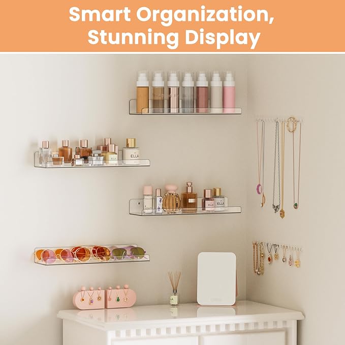 upsimples 4 Pcs 15" Acrylic Shelves - Image 4