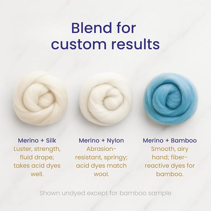 Revolution Fibers Merino Wool Roving 1 lb - Image 6