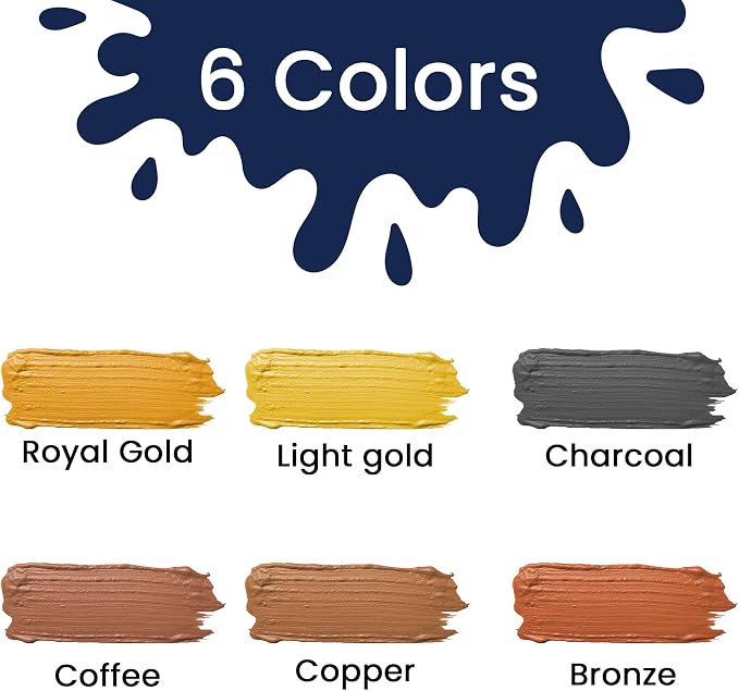 BLUEBIRD 6-Pack Fabric Paint, Pearlescent Colors, 0.85 Fl Oz each, Permanent - Image 3