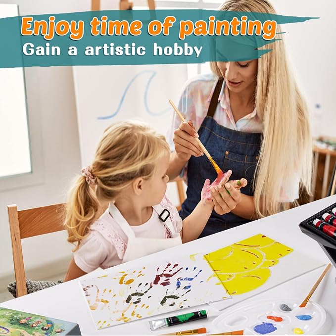 koseibal Acrylic Paint Set for Kids, Art Painting Supplies Kit - Image 7