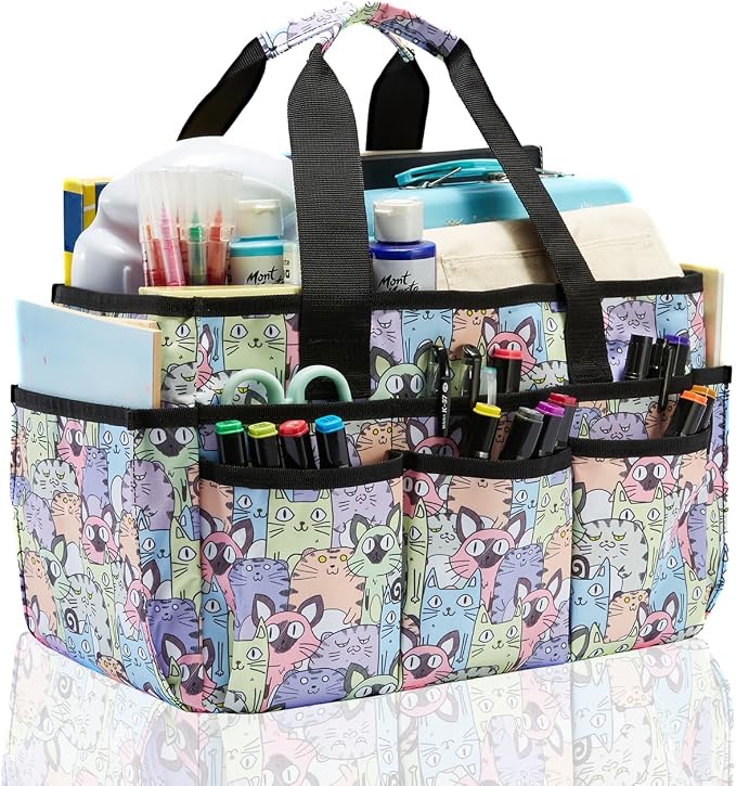 Craft Organizer Tote Bag, Art Organizer, Craft Caddy by JOSIVIKY
