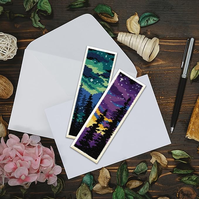 ACRNIGHEET 6PCS Cross Stitch Bookmark Kit - Image 6