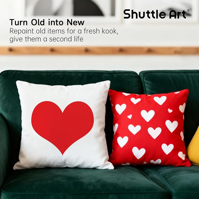 Shuttle Art Red Fabric Paint, 4 oz Fabric Paint - Image 6