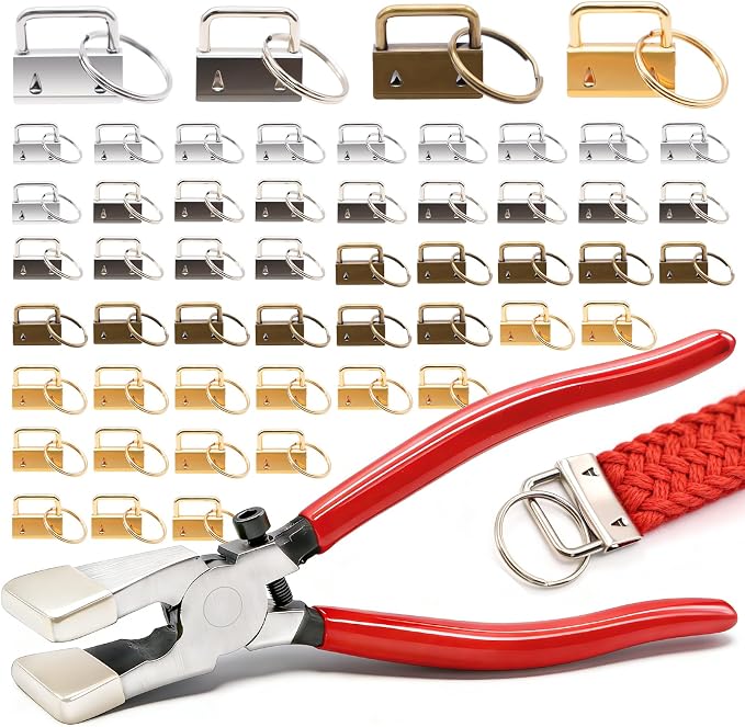 mankk 40PCS 1 inch Key Fob Hardware Set by mankk