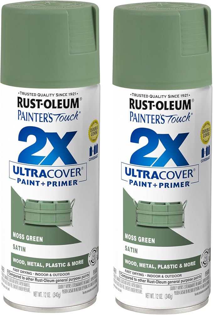 Rust-Oleum 334075-2PK Painter's Touch 2X Ultra Cover Spray Paint, 12 oz by Rust-Oleum