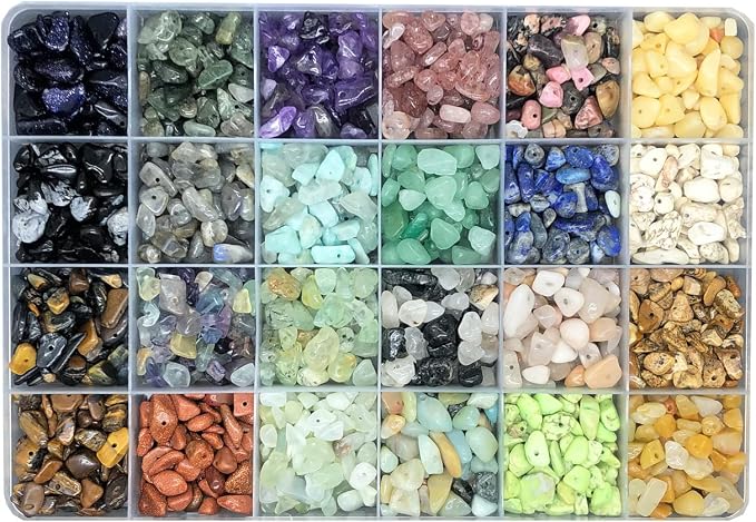 Gemstone Beads Natural Irregular Shaped Stone Chips Crystal Energy Healing Power by Yephac-GemstonesBeads