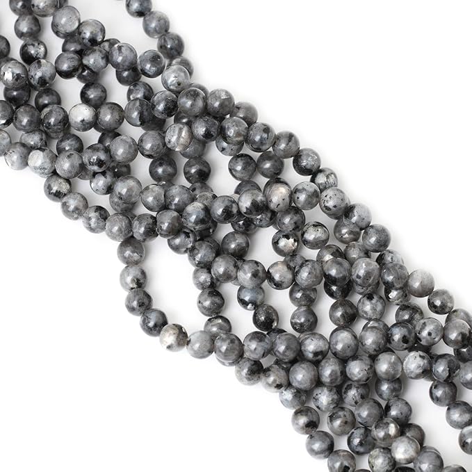 45PCS 8mm Natural Black Labradorite Gemstone Round Loose Beads Crystal Energy - Image 4