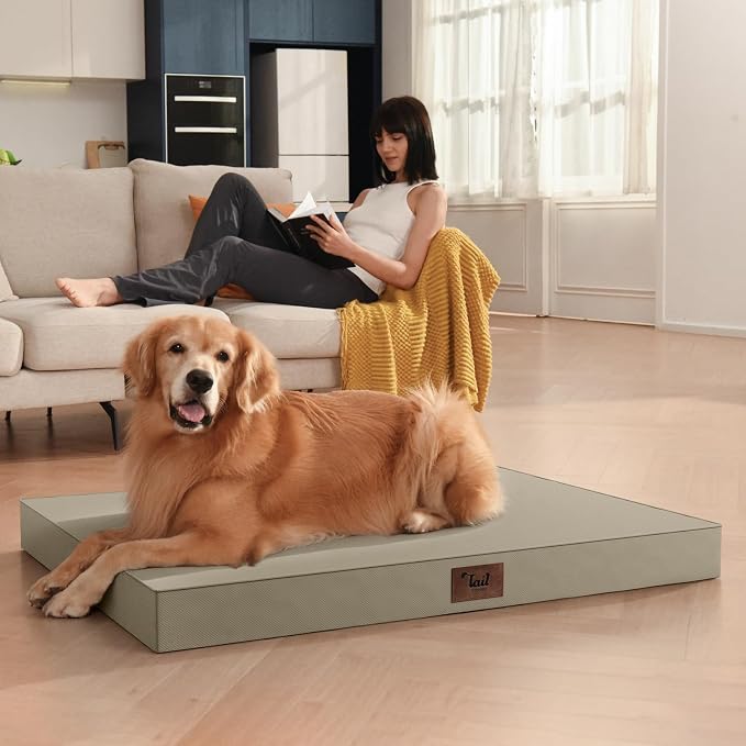 Outdoor Orthopedic Dog Bed for Medium Dogs & Cats, Waterproof Flat Pet Mat - Image 5