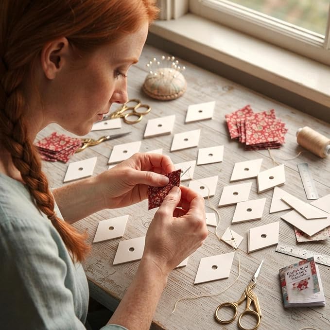 400 PCS Paper Piecing 1", Diamond Quilting Templates - Image 7