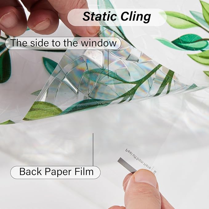 Ranzdn Window Privacy Film, Stained Glass, Static Cling, 23.6" x 157.4" | No - Image 6
