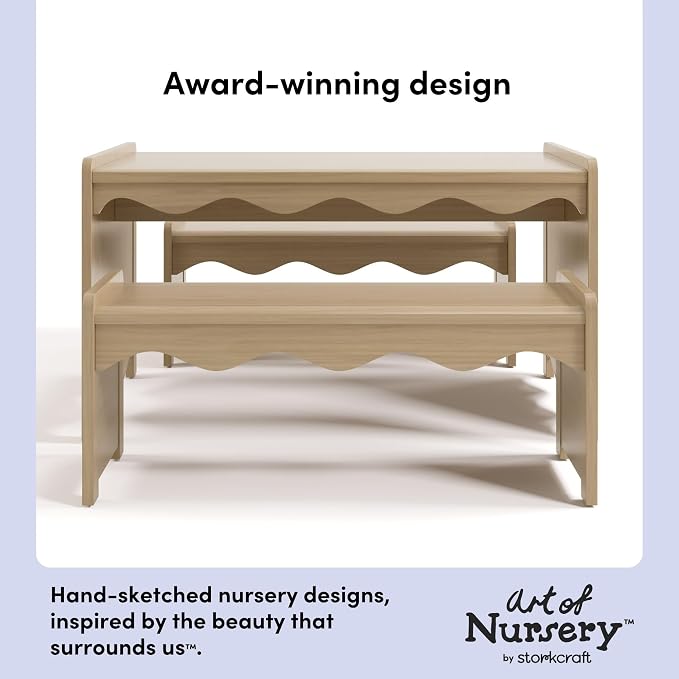 Storkcraft Casablanca Montessori Indoor Kids Table & Bench Set – GREENGUARD - Image 3