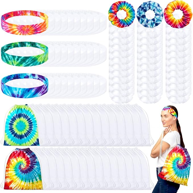 Abbylike 216 Pcs Tie Dye Party Supplies by Abbylike