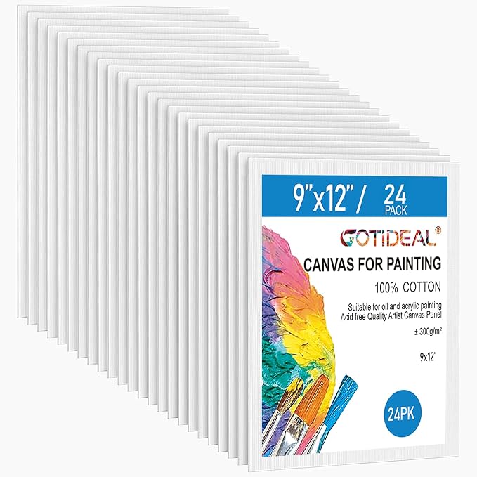 Gotideal Canvas for Painting, Pour Art Supplies by GOTIDEAL