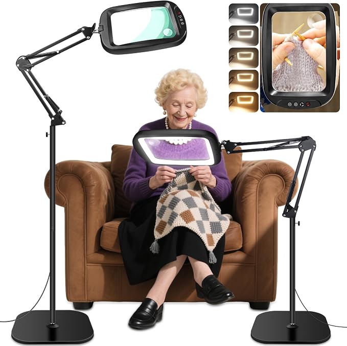 30X 10X Extra Large Floor Magnifying Glass by home