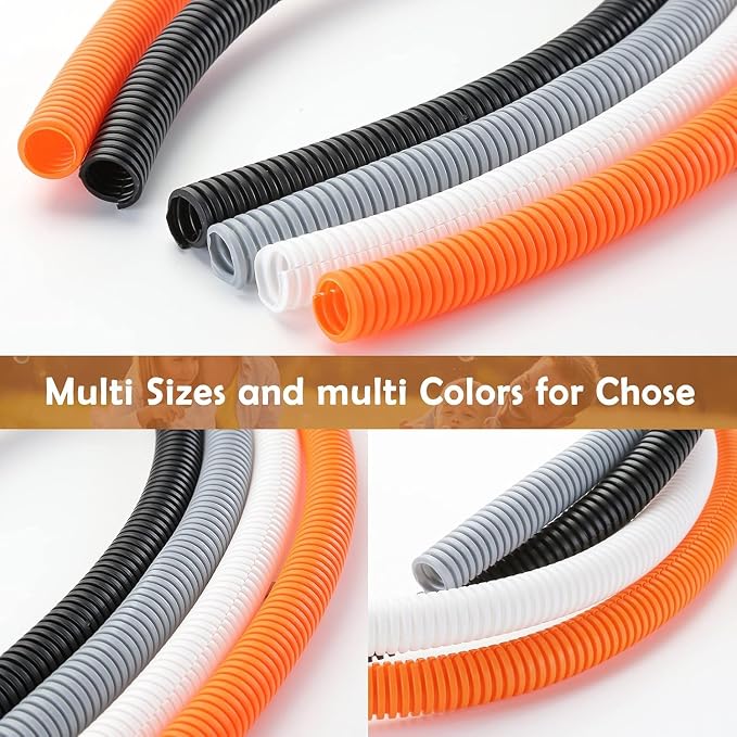 ZhiYo 20FT 3/4" Wire Loom Split Tubing Auto Wire Conduit | Flexible Cover - Image 6