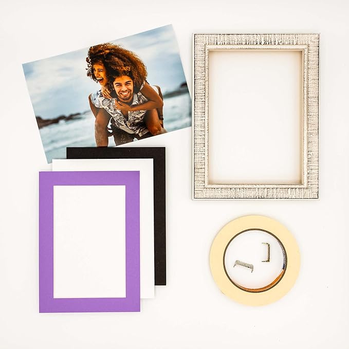 11x14 Mat for 8.5x11 Photo - Precut Light Purple Picture Matboard for Frames Measuring 11 x 14 Inches - Bevel Cut to Display Art 8.5 x 11 Inches - Acid Free ONE MAT with Backing Board & Clear Bag
