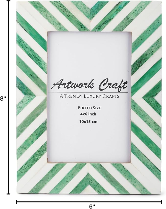 Picture Photo Frame Chevron Herringbone Art Inspired Vintage Table-Top/Wall - Image 7