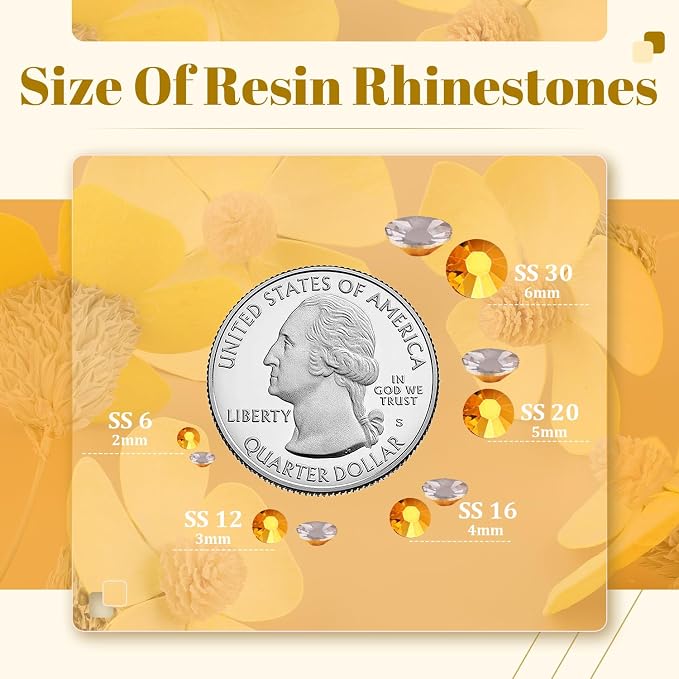 6000PCS 4mm Resin Rhinestones Bulk - Image 3