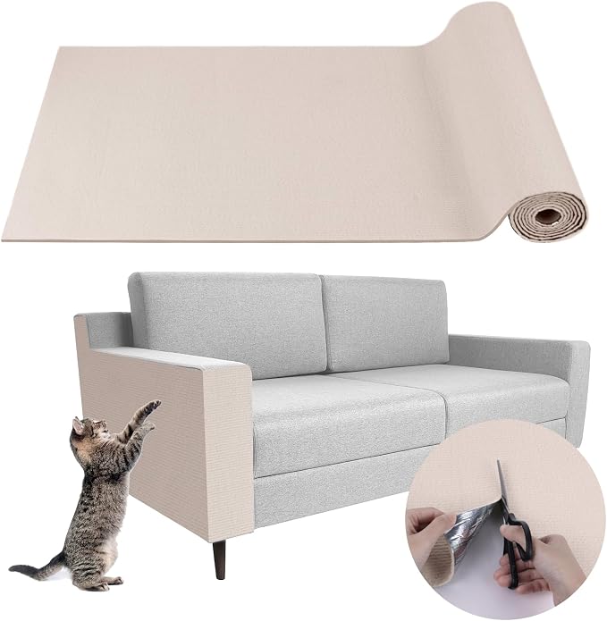 Climbing Cat Scratcher Mat Trimmable Cat Scratching Post Carpet 157.4’’x15.8’’ by LSGCQ
