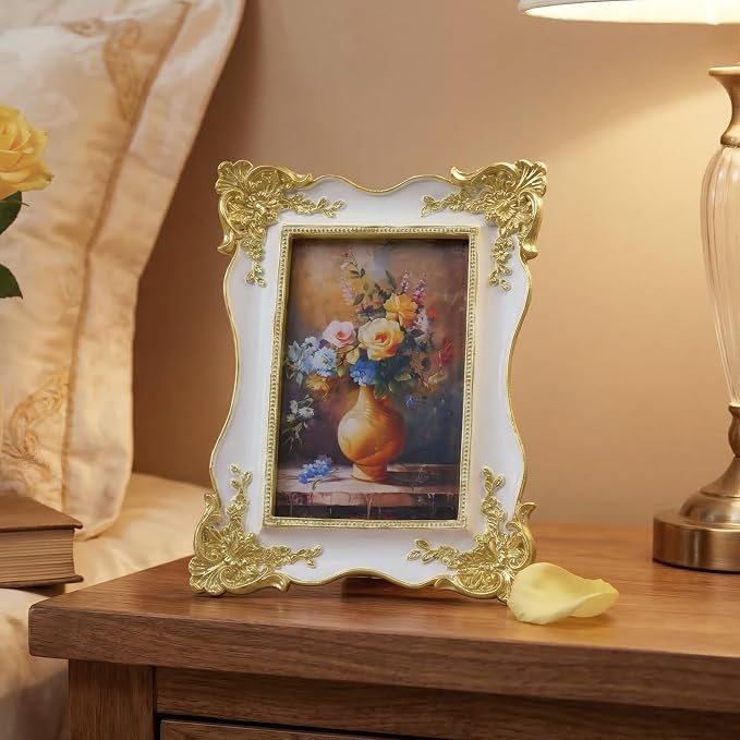 Cuspin 4x6 Picture Frame, Antique Baroque Style Frame - Image 7