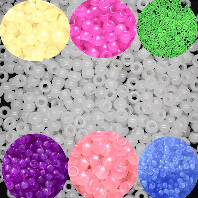 Acrylic Pony Beads Jewelry Making Kit – 96 Colors, UV Color Changing & Glow - Image 9