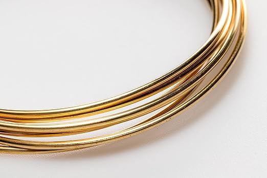 10 Gauge, Jeweler's Brass Wire, Red Brass, Round, Dead Soft, CDA #230 Alloy Jewelry Grade Made in USA - 5FT by CRAFT WIRE