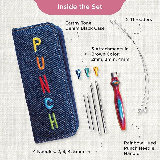 KnitPro Punch Needle Kit | Vibrant - Image 2