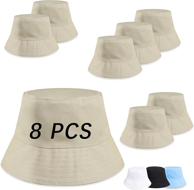 Bucket Hats Bulk Solid Color DIY Blank Hat Bucket Hats by DASSNANE