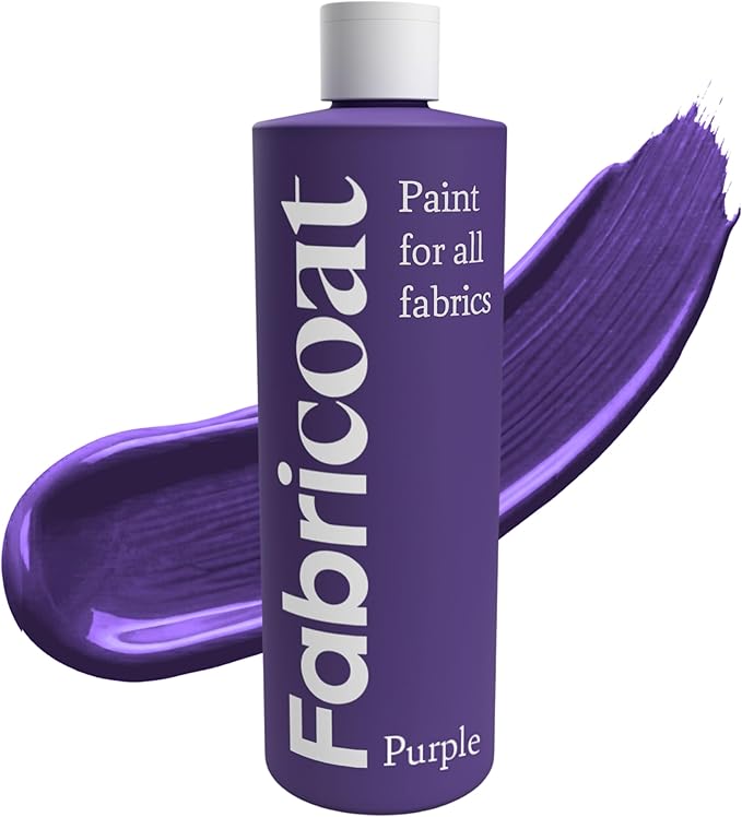 Fabricoat Purple Fabric Upholstery Paint & Dye | 500ml / 17 fl oz | Restore or by Fabricoat