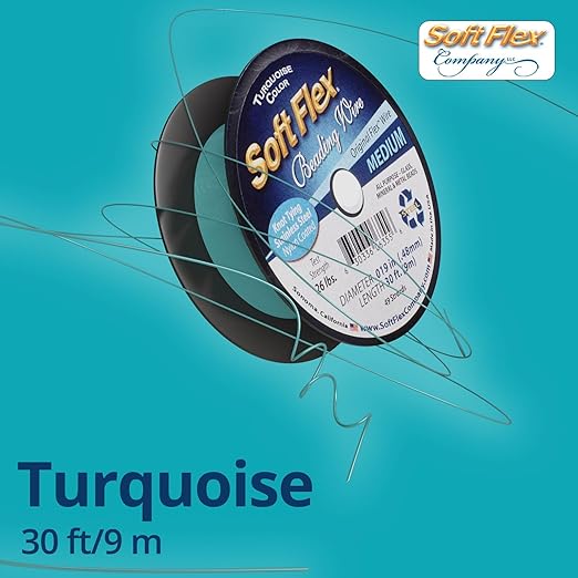 Soft Flex 49 Strand Beading Wire - Medium 0.19 Diameter - 30 Feet Nylon Design Wire