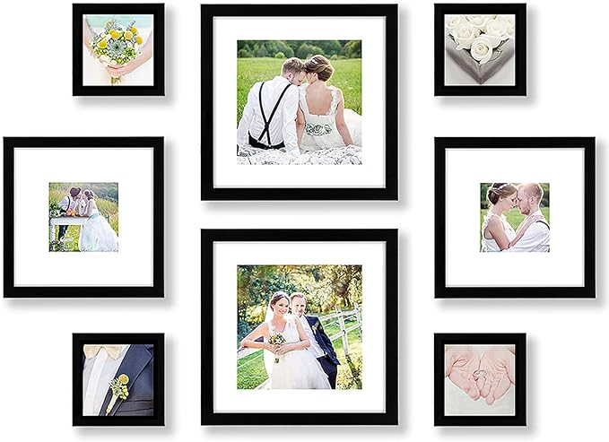 Americanflat Square Picture Frame Set in Black by Americanflat