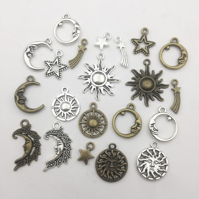 100g Craft Supplies Celestial Collection Charms Pendants - Image 2