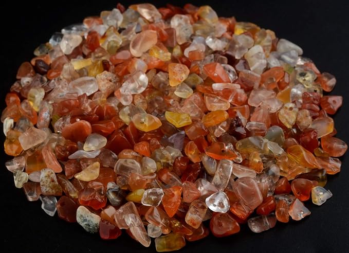 Natural Chip Stone Beads Red Agate 5-8mm About 400 Pieces Irregular Gemstones - Image 2