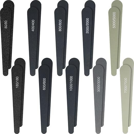 Honoson 20 Pcs Sanding Sticks for Plastic Models 3D Print Polishing Sticks by Honoson