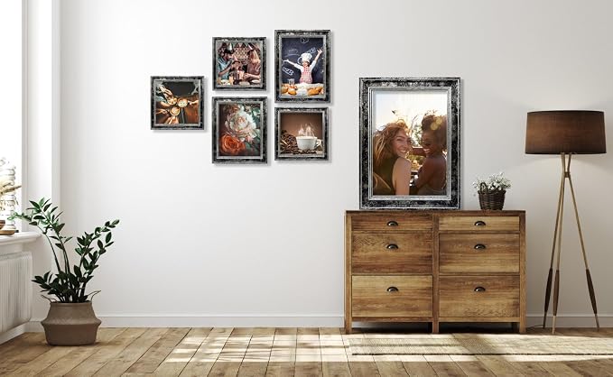 18x24 Picture Frame with Real Glass set of 2, Vintage Frames - Image 2