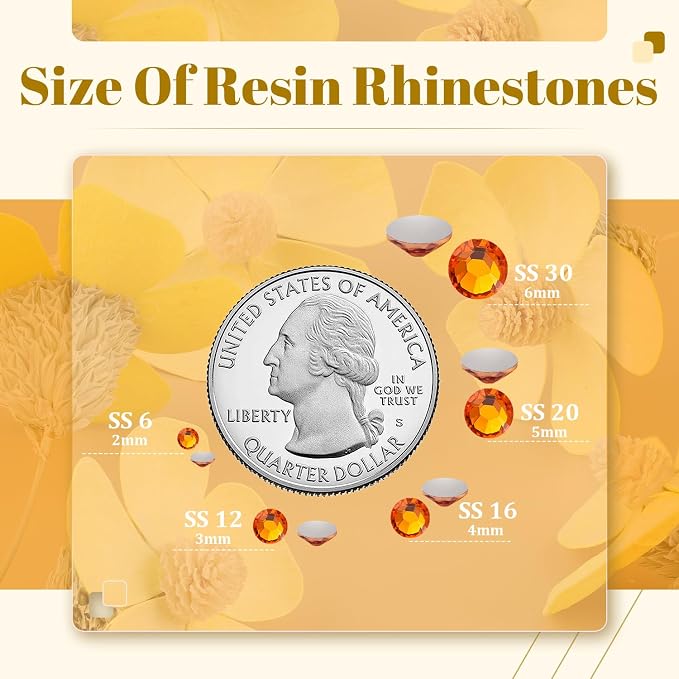 1500PCS 6mm Resin Rhinestones Bulk - Image 3