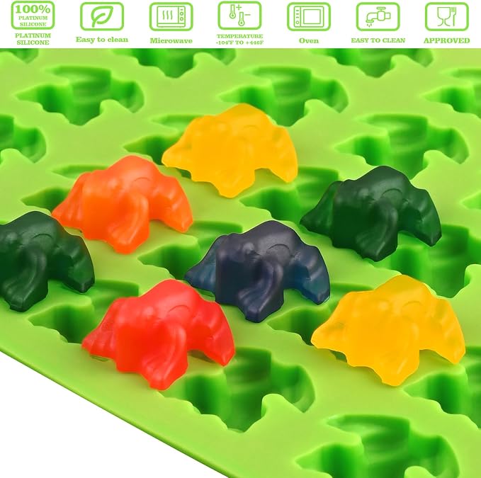 Sakolla Mini Frog Candy Molds, 100 Cavities Silicone Molds - Image 2