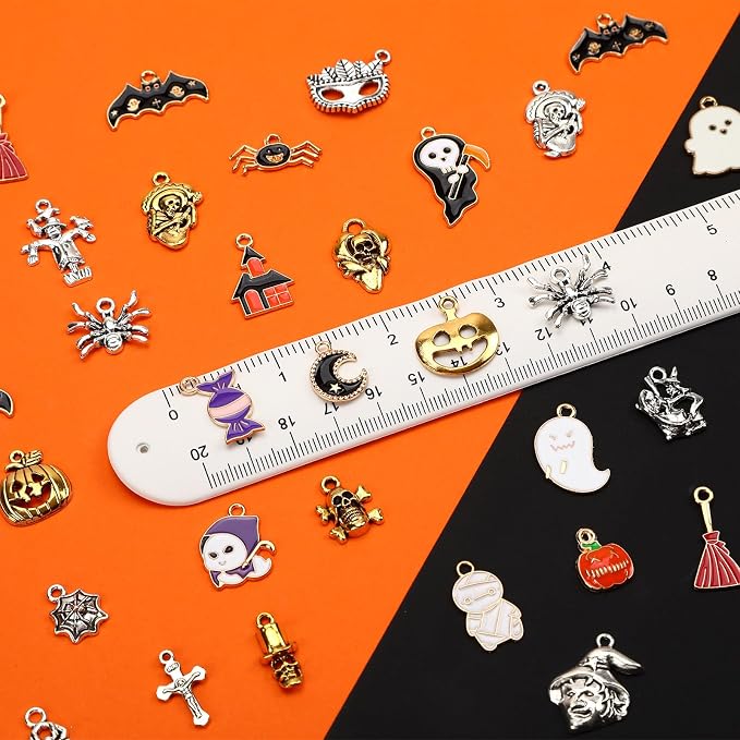 SANNIX 350Pcs Halloween Charms, - Image 2