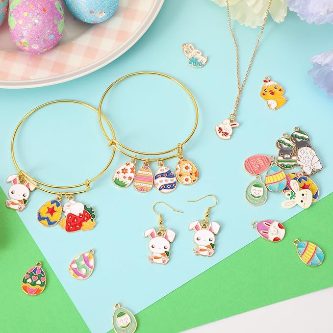 SANNIX 350pc Easter Charms for Jewelry Making - Image 4