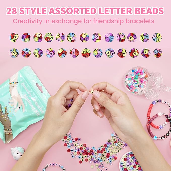 ARTDOT 800 Pieces Assortment Letter Beads - Image 3