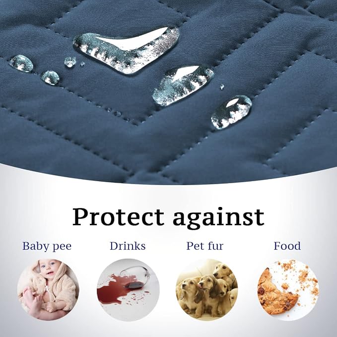 H.VERSAILTEX Futon Cover Reversible Sofa Slipcover Furniture Protector Water - Image 4