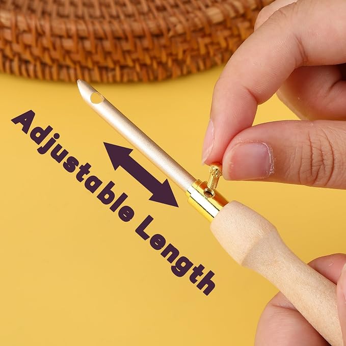 AUGSUN 13 Pcs Punch Needle Kit Embroidery Tool Set - Image 2