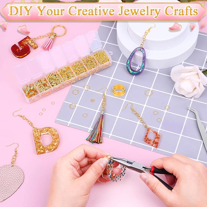 Paxcoo Gold Jump Rings for Jewelry Making - Image 7