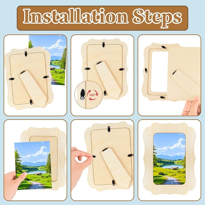 VOKOY 30 Pack Wooden Picture Frames - Image 6