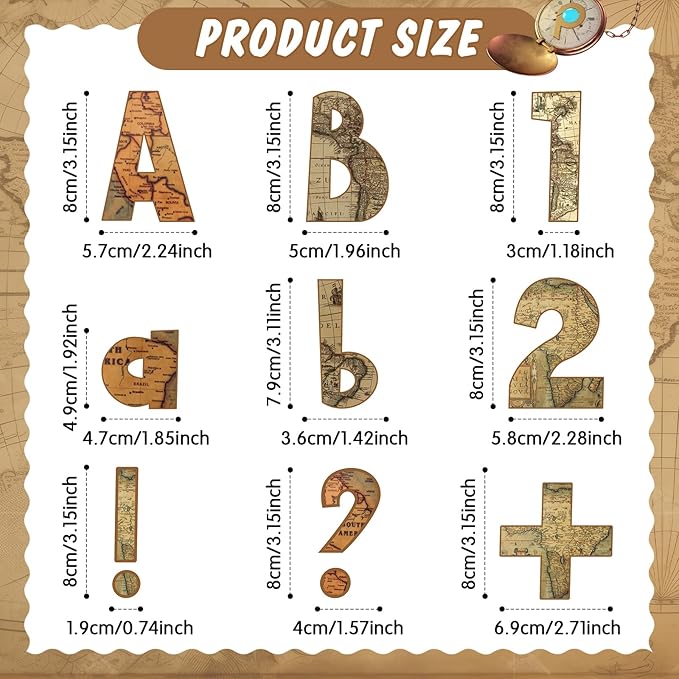 221 Pcs Bulletin Board Letters Round Alphabet Number Punctuation Symbol Combo Letter Cutouts Classroom Decoration for School Classroom Chalkboard Poster Board(Travel Around The World)