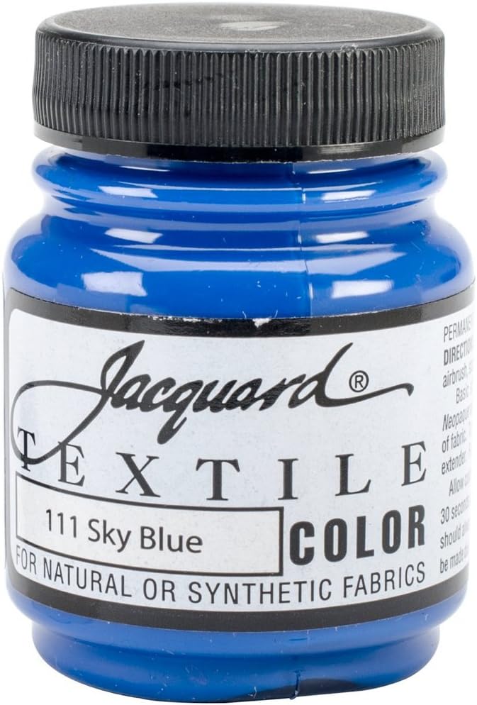 Jacquard Textile Paint 2.25 Oz Sky Blue - Image 2