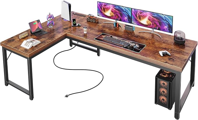 Huuger 63 Inch L Shaped Desk by Huuger