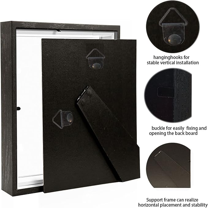 4x6 Small Shadow Box Frame Display Case, Display Case Box - Image 6
