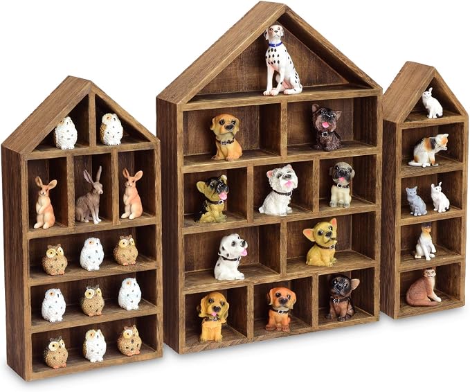 Ikee Design House-Shaped Wooden Shadow Cubby Box Display Shelf Organizer by IkeeDesign
